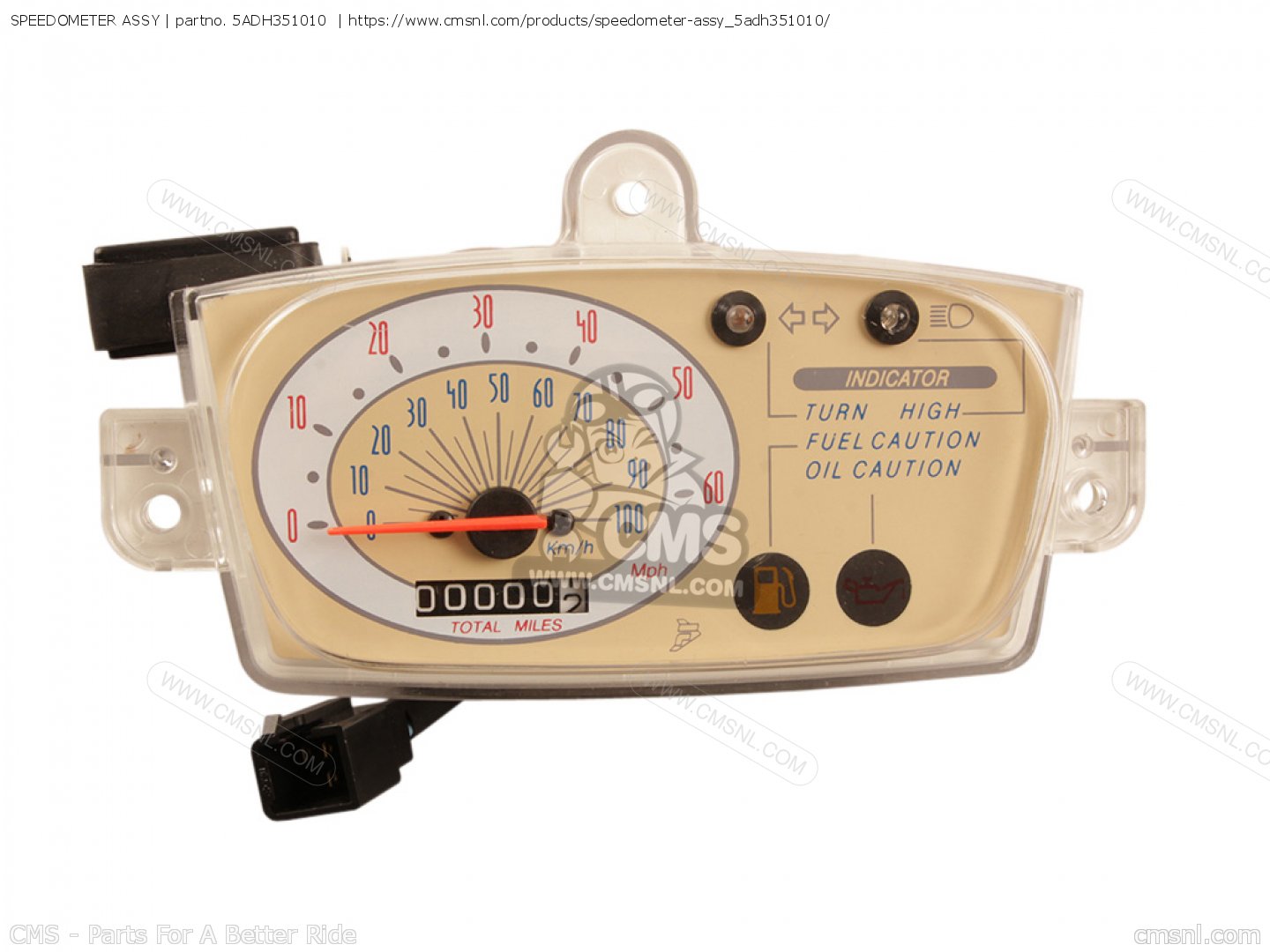 5ADH351010: SPEEDOMETER ASSY Yamaha - buy the 5AD-H3510-10-00 at CMSNL