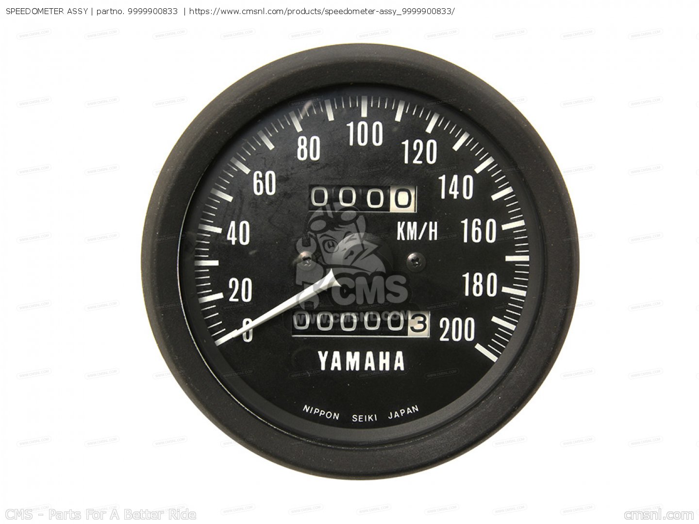 9999900833 Speedometer Assy Yamaha buy the 999990083300 at CMSNL