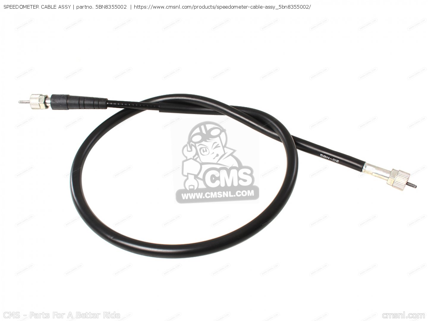 5BN8355002 Speedometer Cable Assy Yamaha buy the 5BN8355002 at CMSNL
