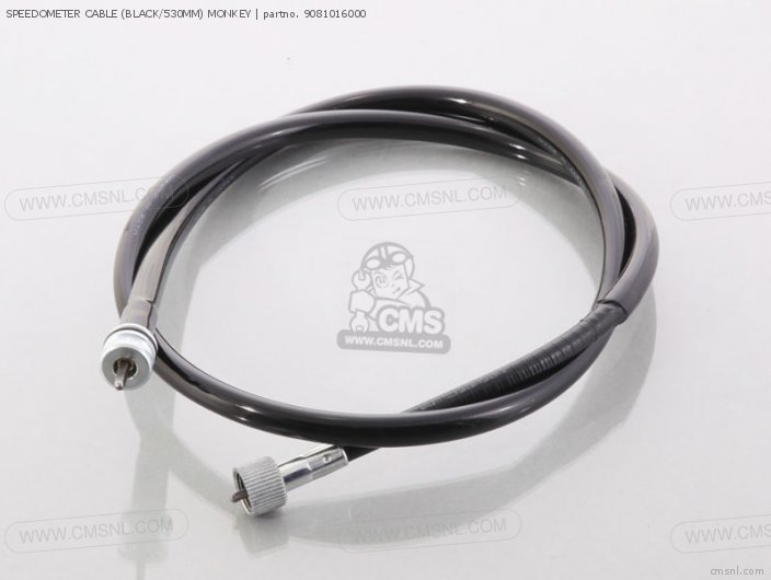 Kitaco SPEEDOMETER CABLE (BLACK/530MM) MONKEY 9081016000