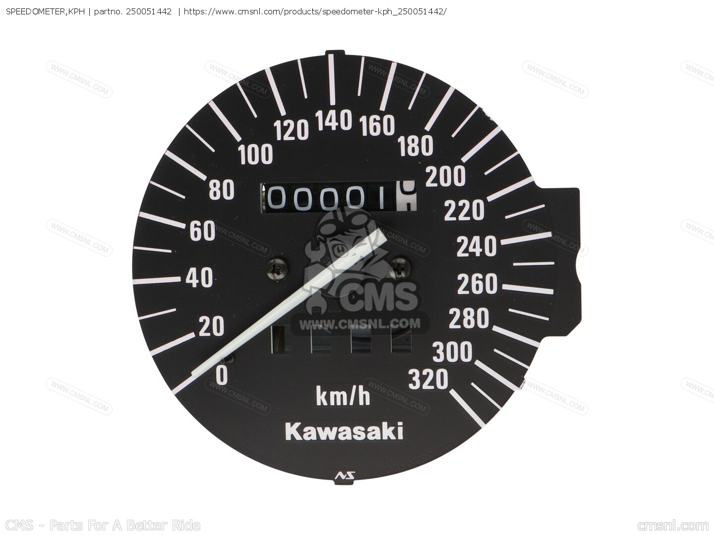 250051442 Speedometer,kph Kawasaki buy the 250051442 at CMSNL