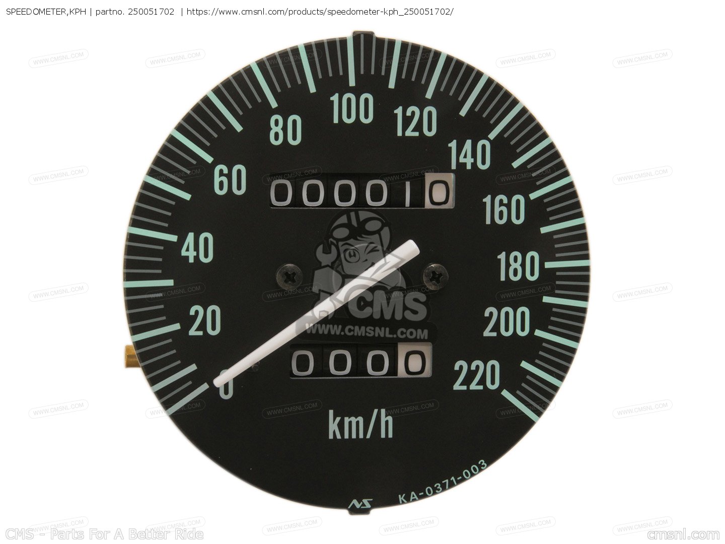 250051702 Speedometer,kph Kawasaki buy the 250051702 at CMSNL
