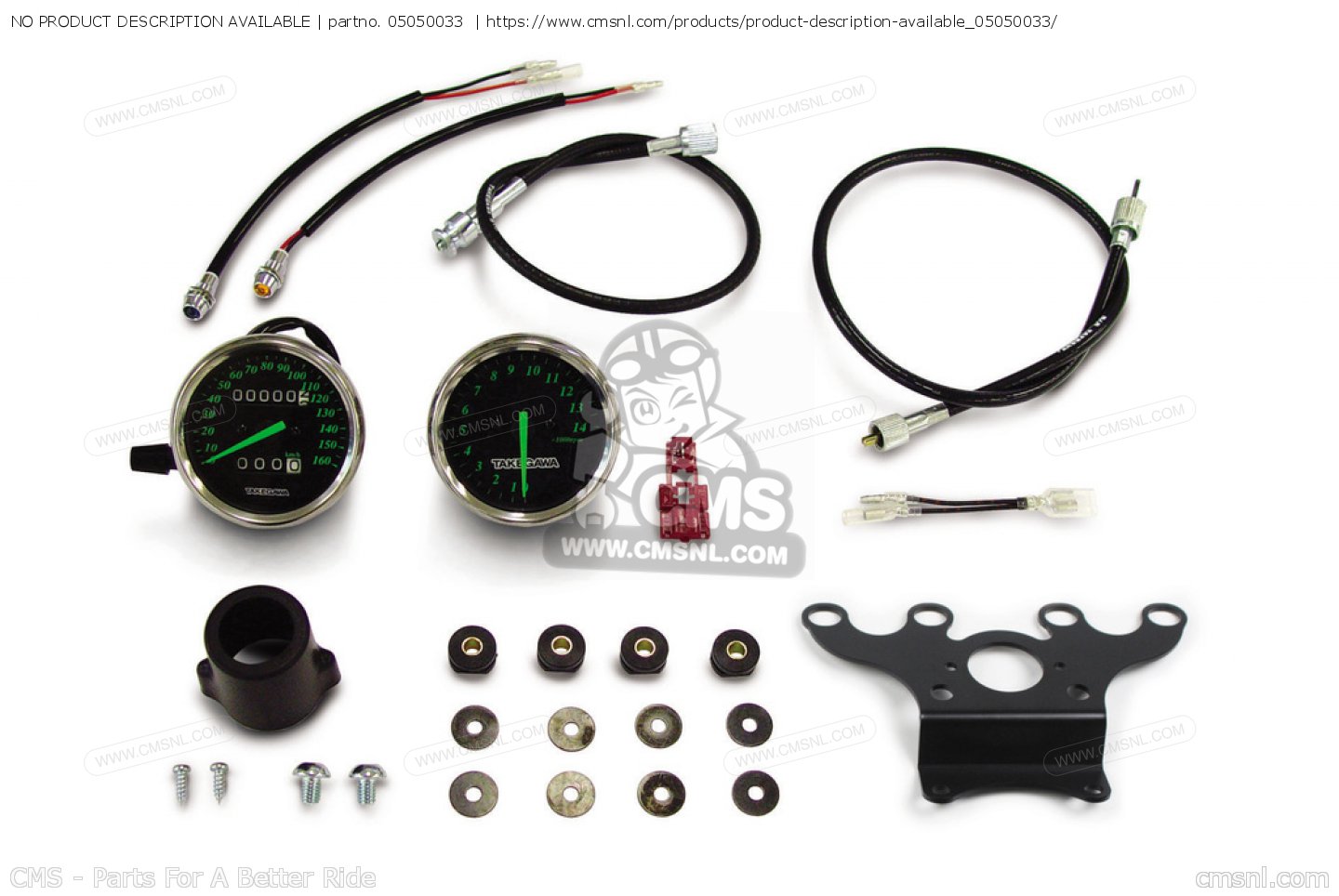 05050033 Speed & Tachometer Kit (stainless Steel / Black) For Monkey (m Takegawa buy the 05
