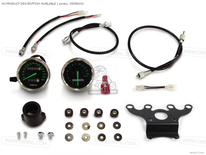 Takegawa SPEED & TACHOMETER - KIT (STAINLESS STEEL / BLACK) FOR MONKEY (M 05050033