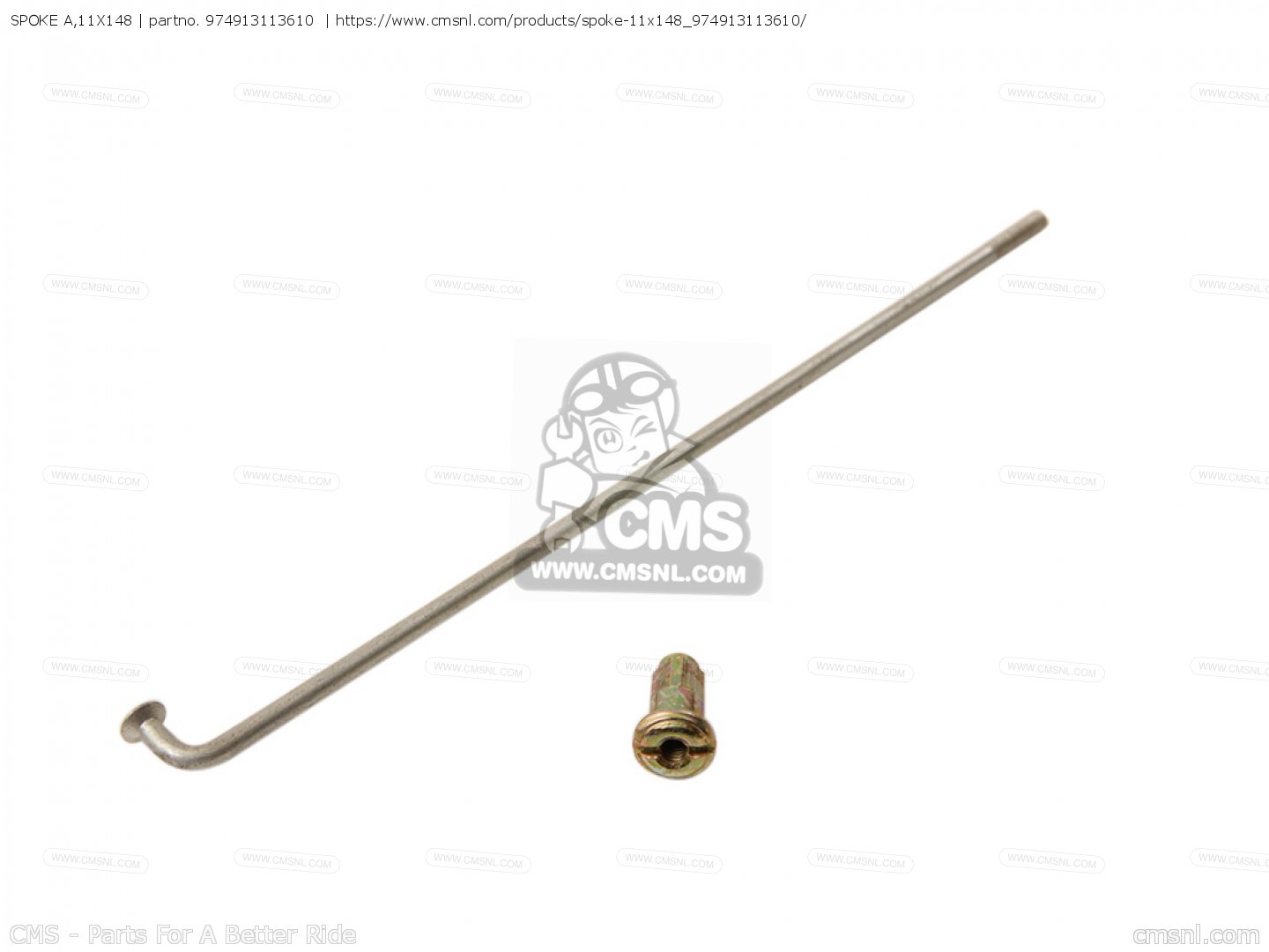 SPOKE A,11X148 for XR75 K0 1973 USA order at CMSNL