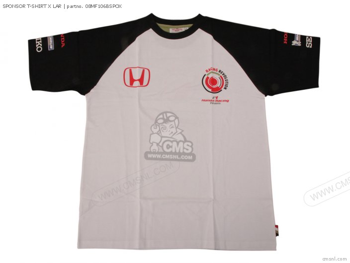 Honda SPONSOR T-SHIRT X LAR 08MF106BSPOX