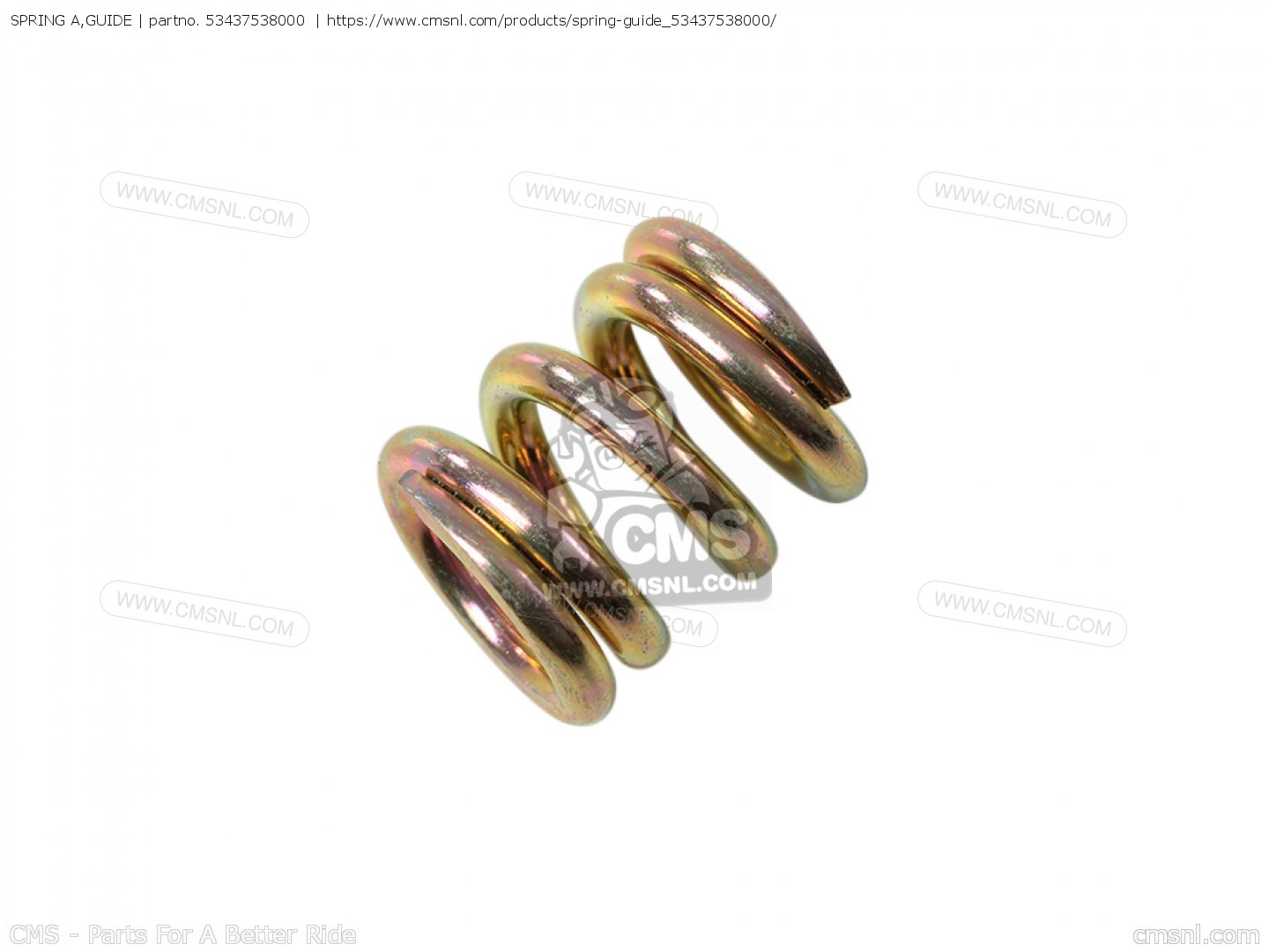 53437538000: SPRING A,GUIDE Honda - buy the 53437-538-000 at CMSNL