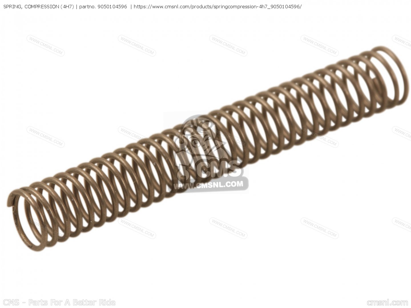 SPRING, COMPRESSION (4H7) for Yamaha - order at CMSNL