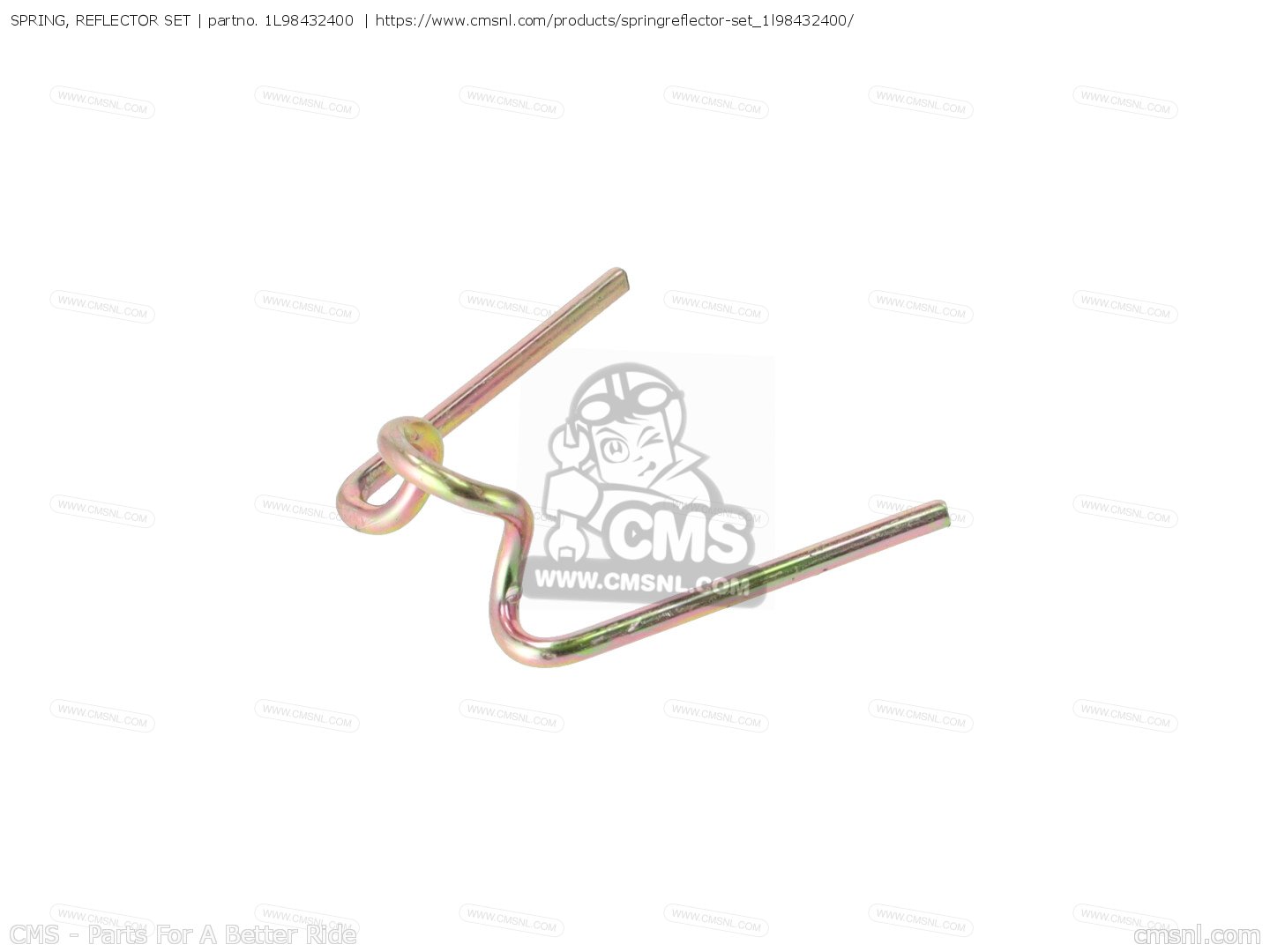 SPRING, REFLECTOR SET for Yamaha - order at CMSNL