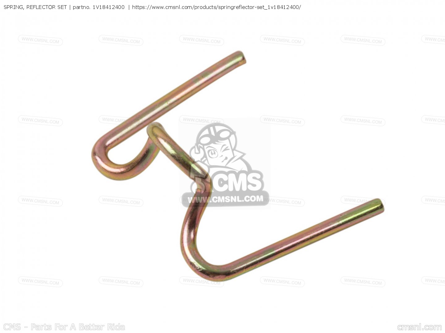 1V18412400: SPRING, REFLECTOR SET Yamaha - buy the 1V1-84124-00-00 at CMSNL