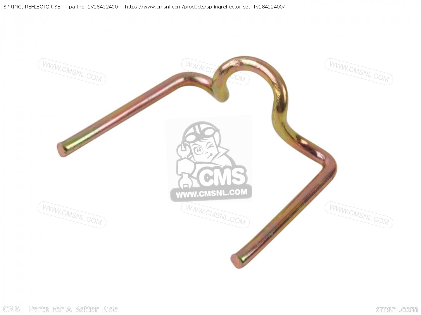 1V18412400: SPRING, REFLECTOR SET Yamaha - buy the 1V1-84124-00-00 at CMSNL