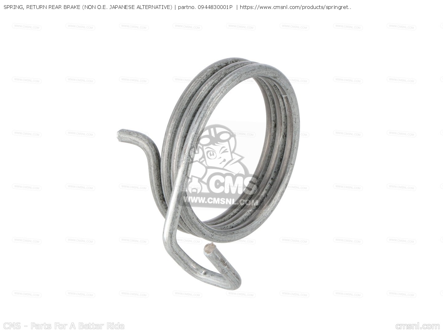 0944830001P：SPRING, RETURN REAR BRAKE (NON O.E. ALTERNATIVE