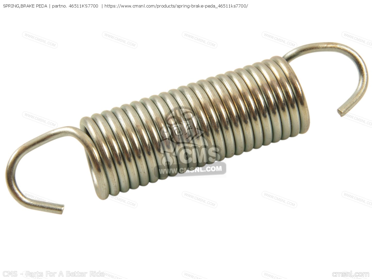 46511KS7700: SPRING,BRAKE PEDA Honda - buy the 46511-KS7-700 at CMSNL