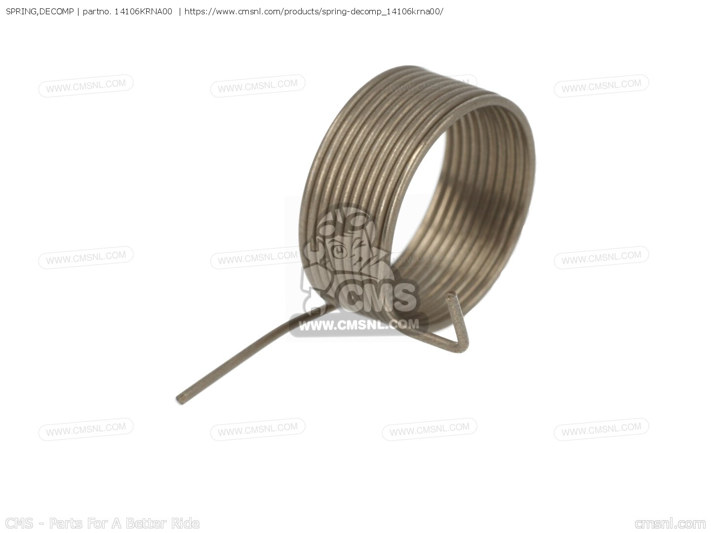 14106KRNA00: SPRING,DECOMP Honda - buy the 14106-KRN-A00 at CMSNL