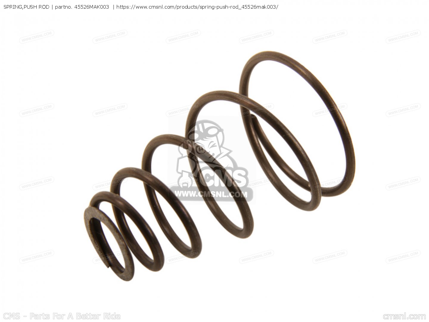 SPRING,PUSH ROD for CB500 1999 (X) PORTUGAL order at CMSNL