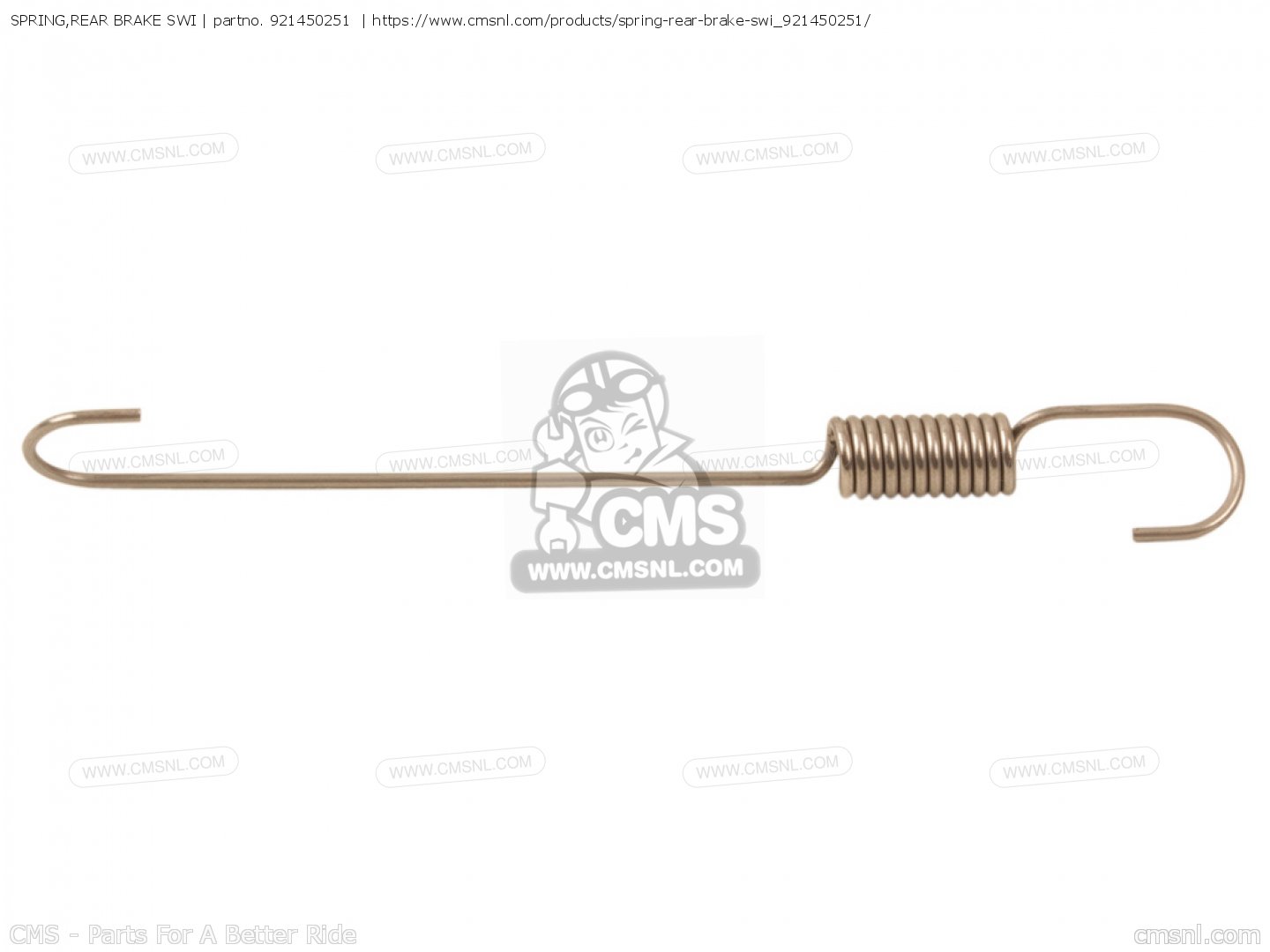 921450251: SPRING,REAR BRAKE SWI Kawasaki - buy the 92145