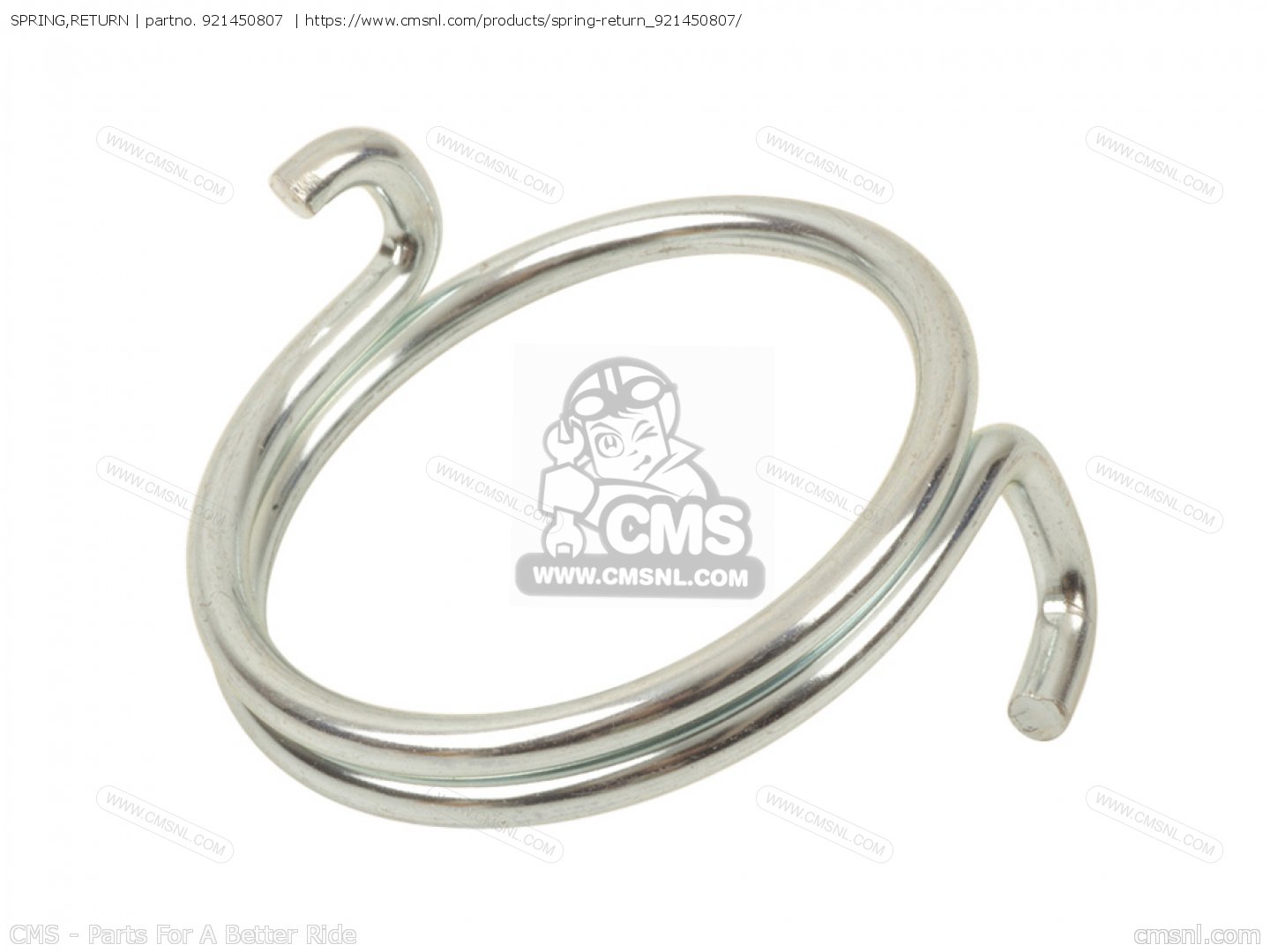 80947 Spring 921450807: SPRING,RETURN Kawasaki - buy the 92145-0807 at CMSNL