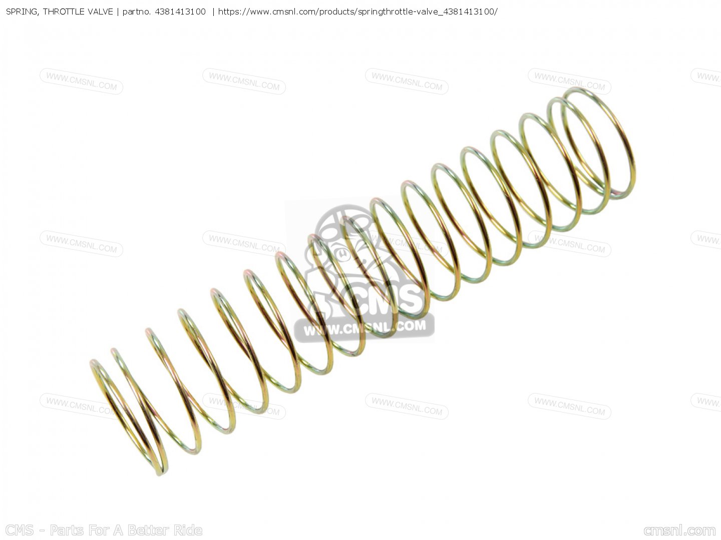 4381413100 Spring, Throttle Valve Yamaha buy the 4381413100 at CMSNL