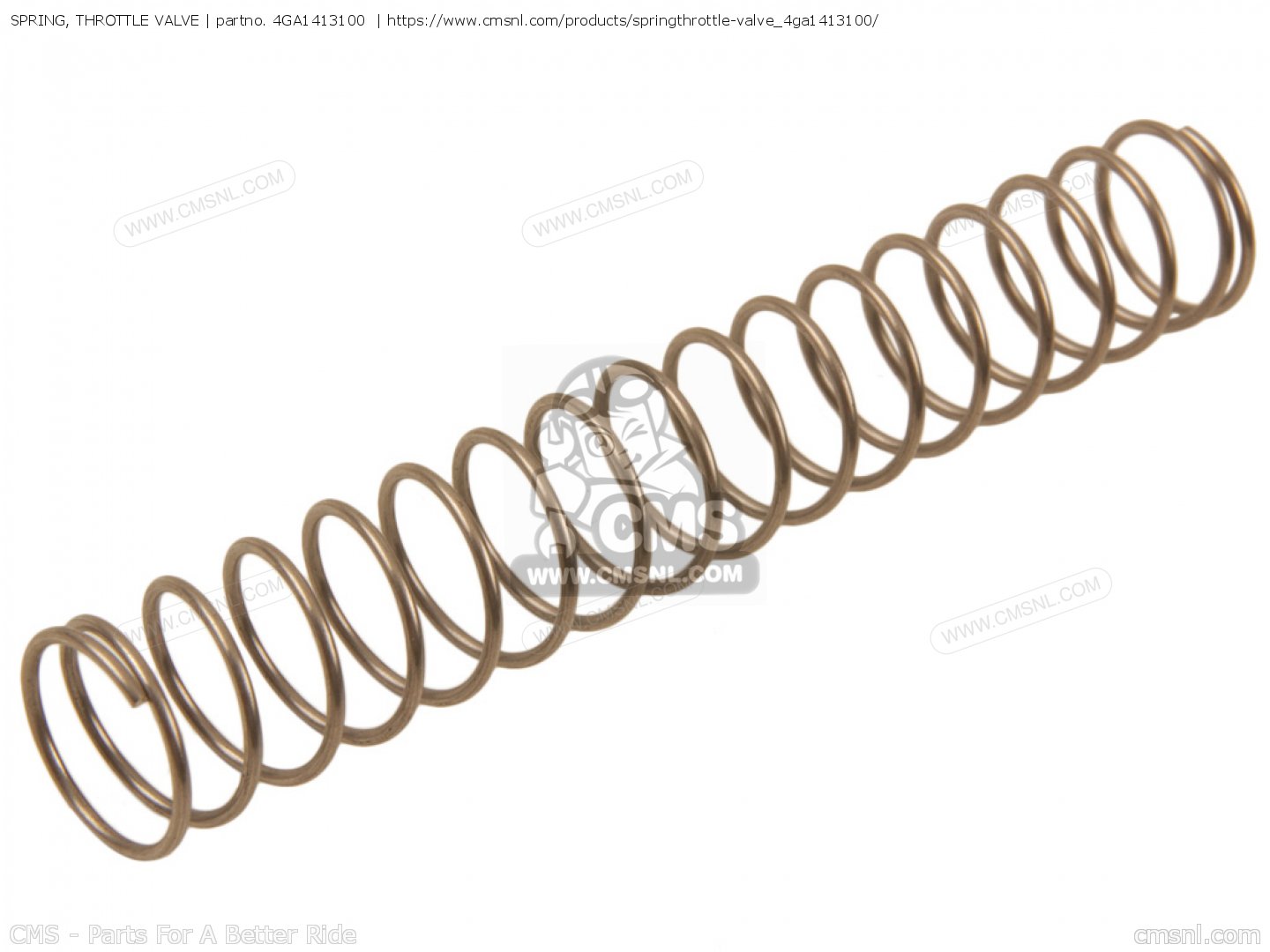 4GA1413100 Spring, Throttle Valve Yamaha buy the 4GA141310000 at