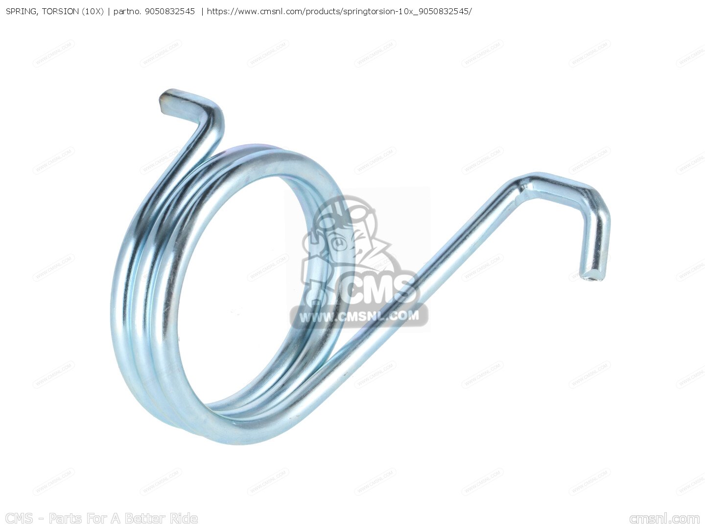 9050832545: Spring, Torsion (10x) Yamaha - buy the 90508-32545-00 at CMSNL