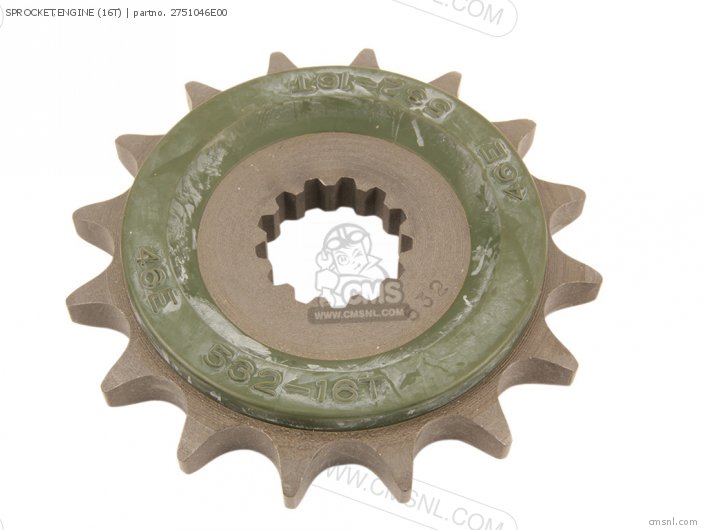 Suzuki SPROCKET,ENGINE (16T) 2751046E00 Suzuki SPROCKET,ENGINE (16T) 2751046E00