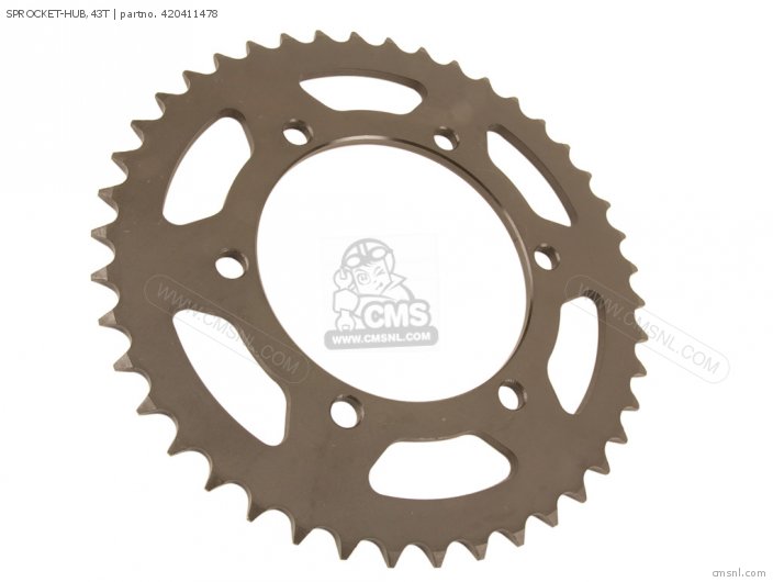 Kawasaki SPROCKET-HUB,43T 420411478 Kawasaki SPROCKET-HUB,43T 420411478