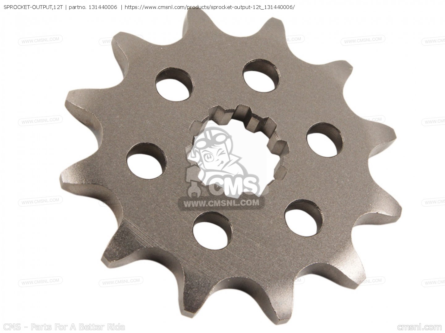 131440006: Sprocket-output,12t Kawasaki - buy the 13144-0006 at CMSNL