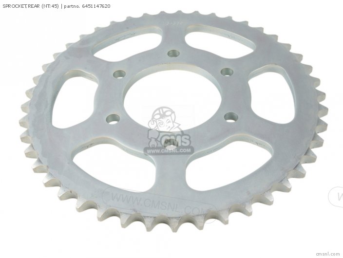 Suzuki SPROCKET,REAR (NT:45) 6451147620 Suzuki SPROCKET,REAR (NT:45) 6451147620