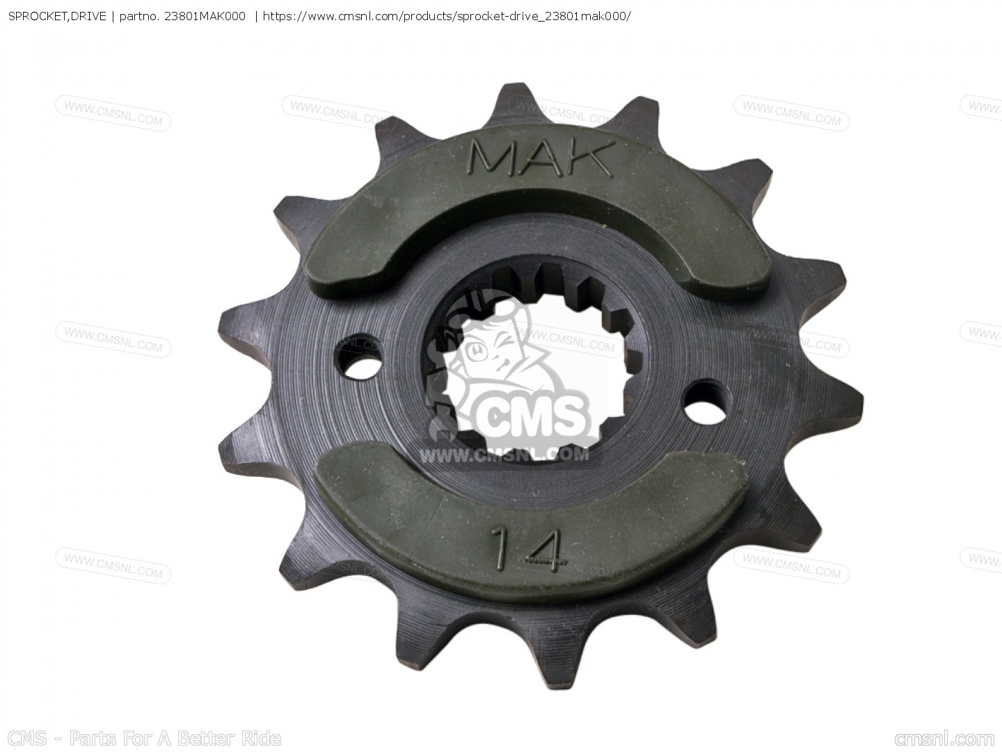 SPROCKET,DRIVE for FMX650 2005 (5) FRANCE / KPH order at CMSNL