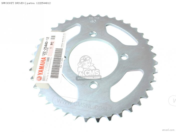 Yamaha SPROCKET, DRIVEN 1222544012