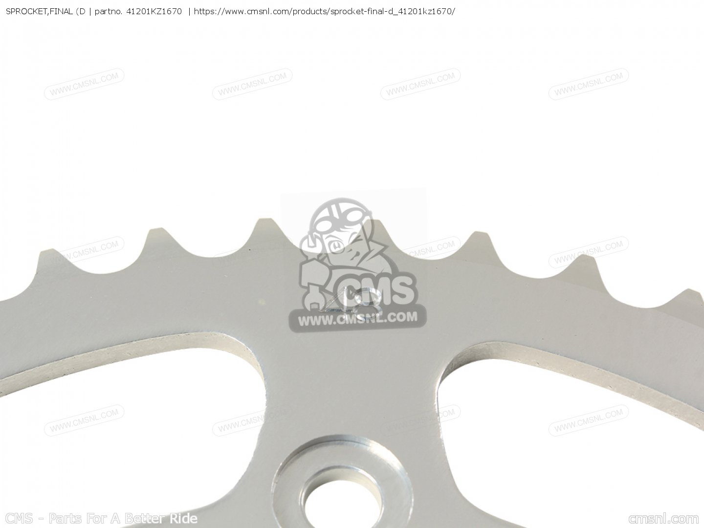 41201KZ1670: SPROCKET,FINAL (D Honda - buy the 41201-KZ1-670