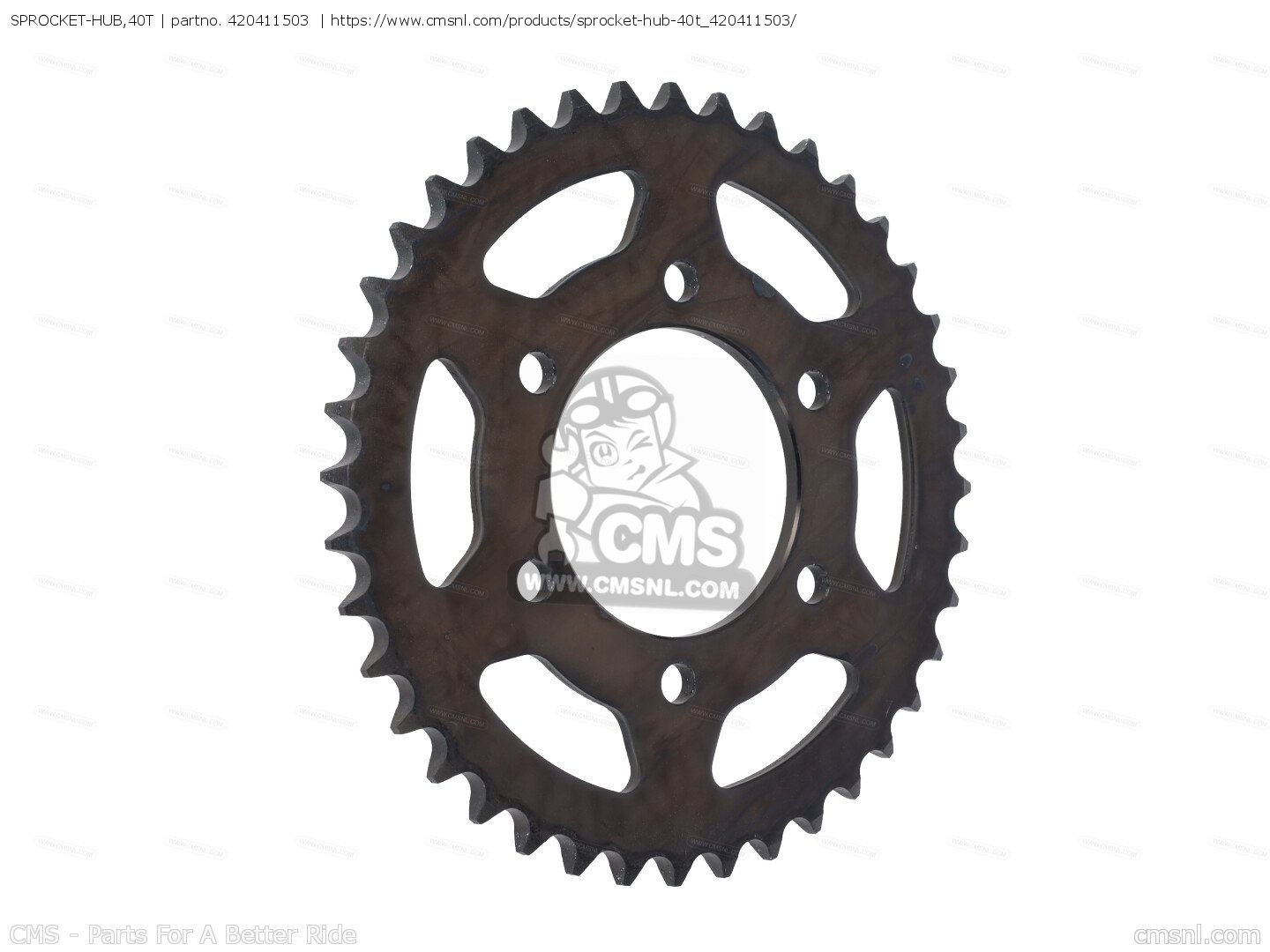 SPROCKET-HUB,40T for Kawasaki - order at CMSNL
