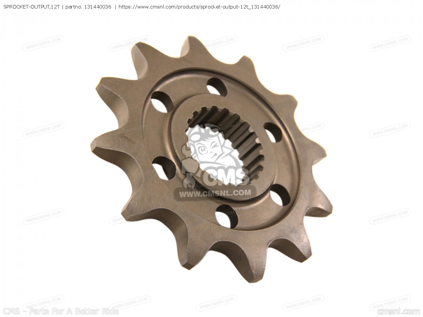 SPROCKET-OUTPUT,12T for Kawasaki - order at CMSNL