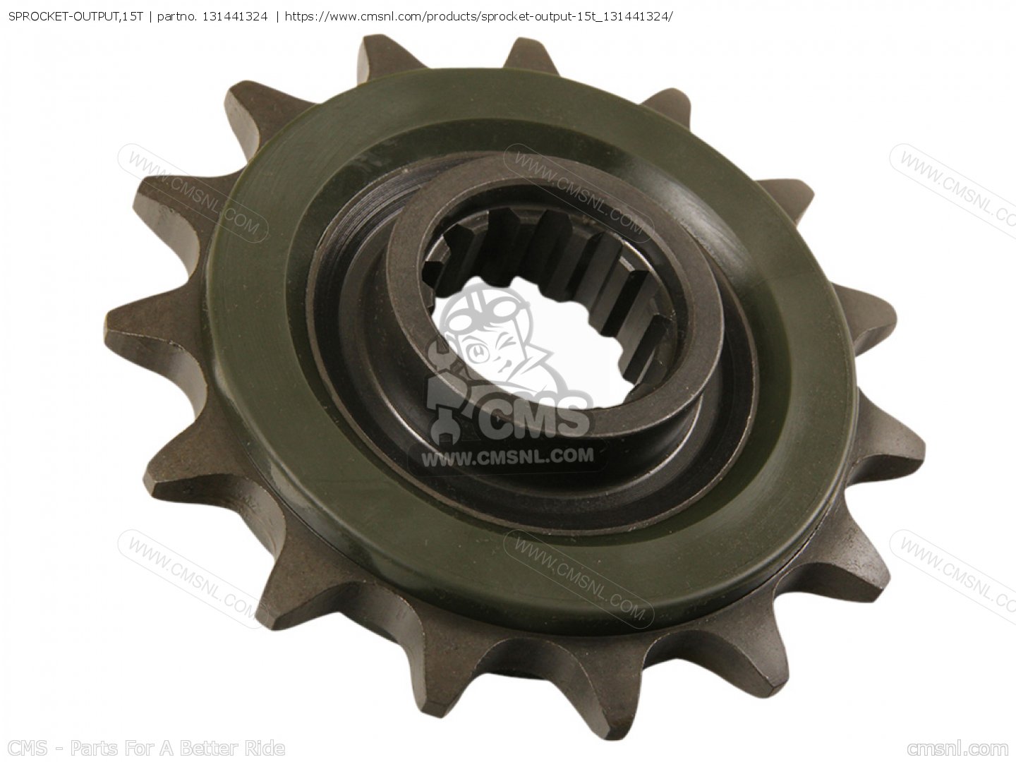 131441324: SPROCKET-OUTPUT,15T Kawasaki - buy the 13144-1324 at CMSNL