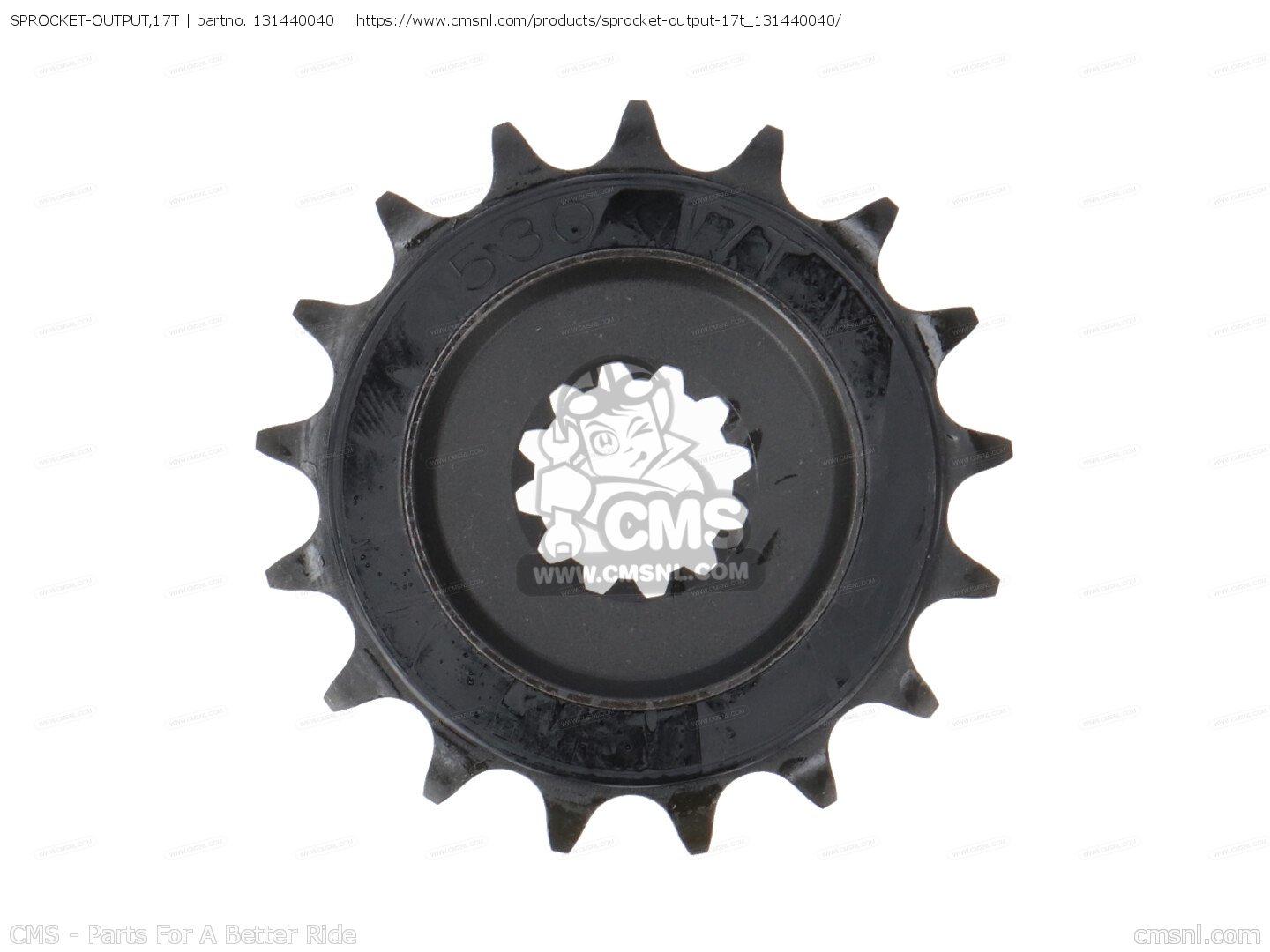 SPROCKET-OUTPUT,17T for Kawasaki - order at CMSNL