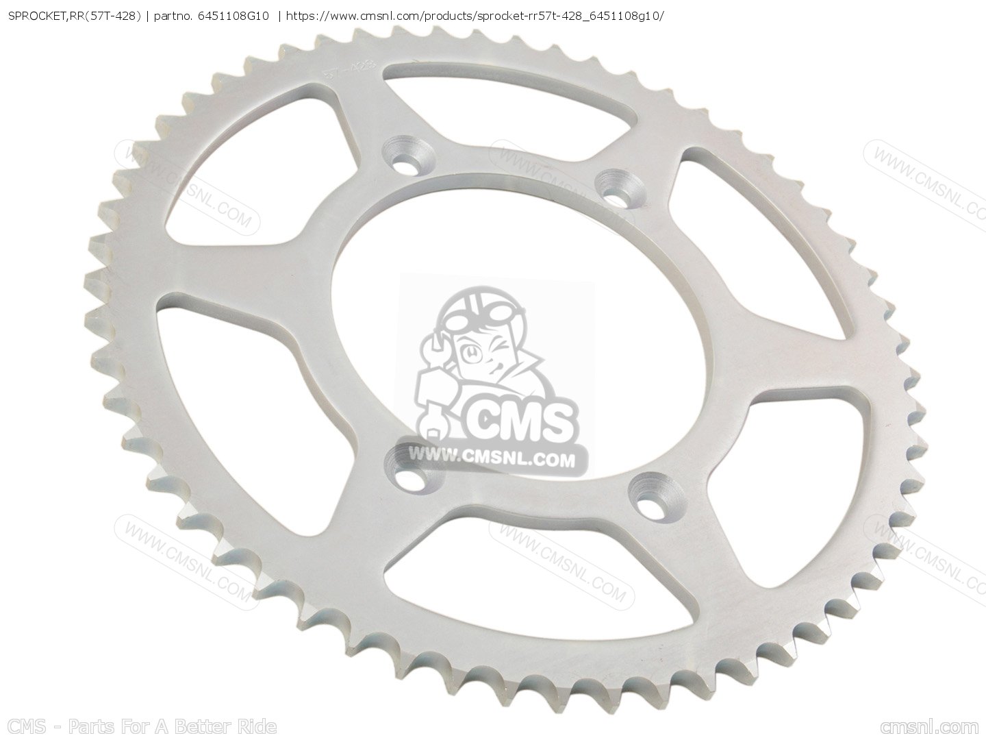 SPROCKET,RR(57T-428) for Suzuki - order at CMSNL