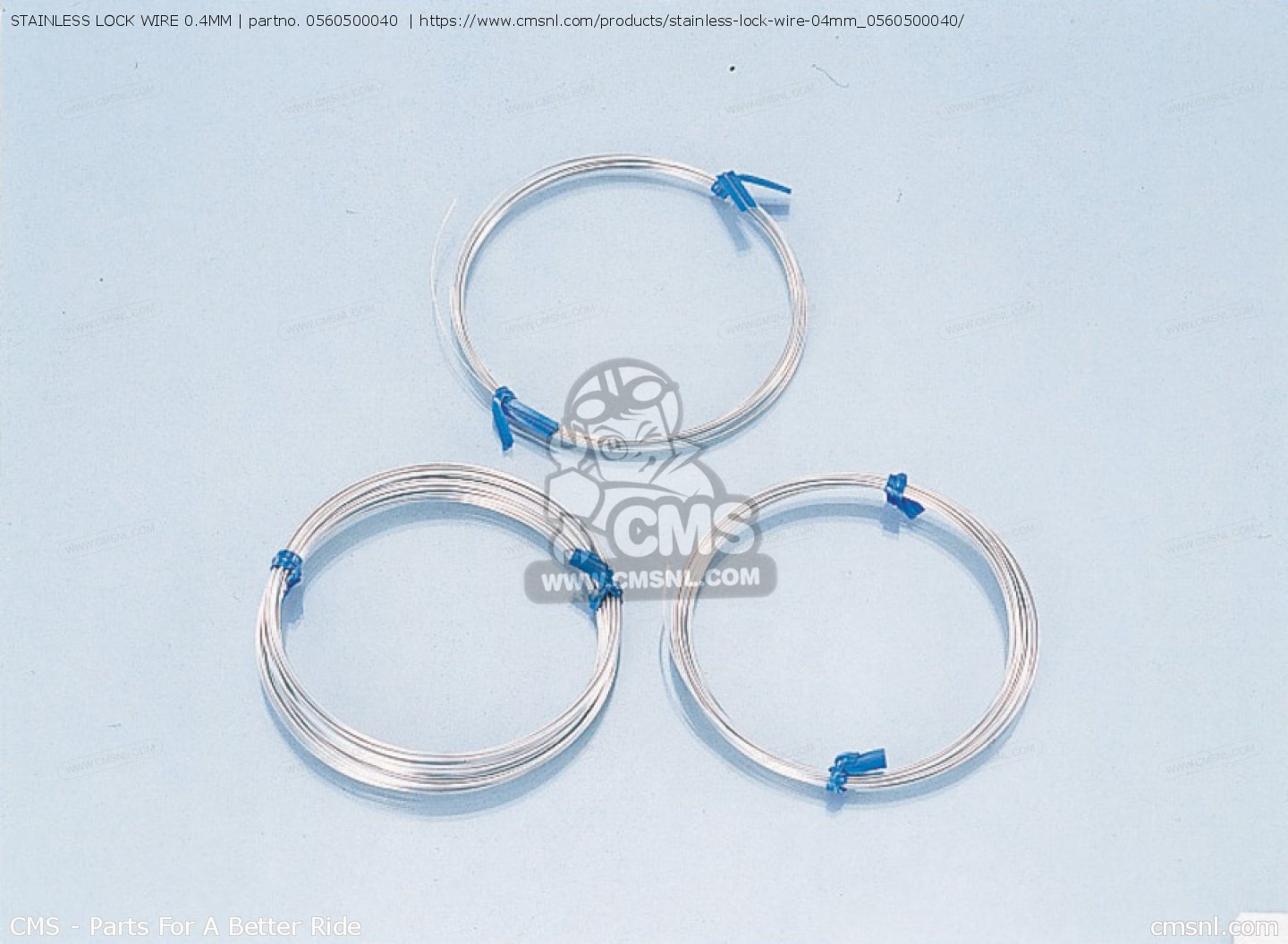 0560500040 Stainless Lock Wire 0.4mm Kitaco buy the 0560500040 at CMSNL