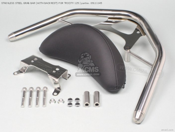 Takegawa STAINLESS STEEL GRAB BAR (WITH BACKREST) FOR TRICITY 125 09111145