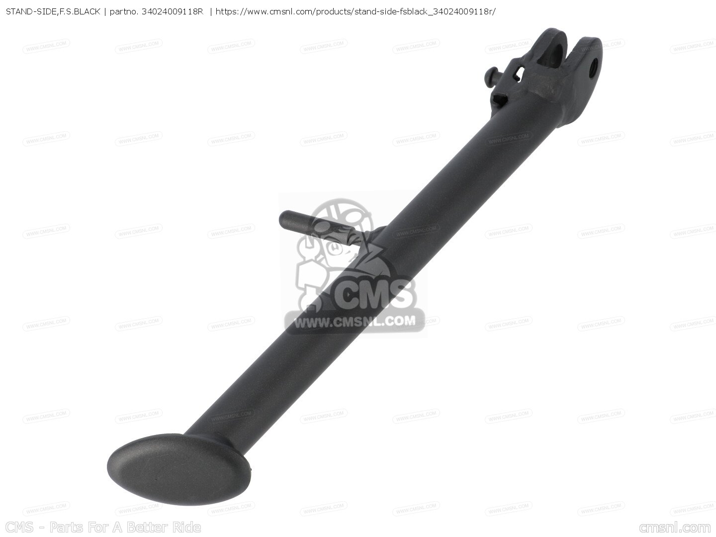 34024009118R: Stand-side,f.s.black Kawasaki - buy the 34024-0091-18R at ...