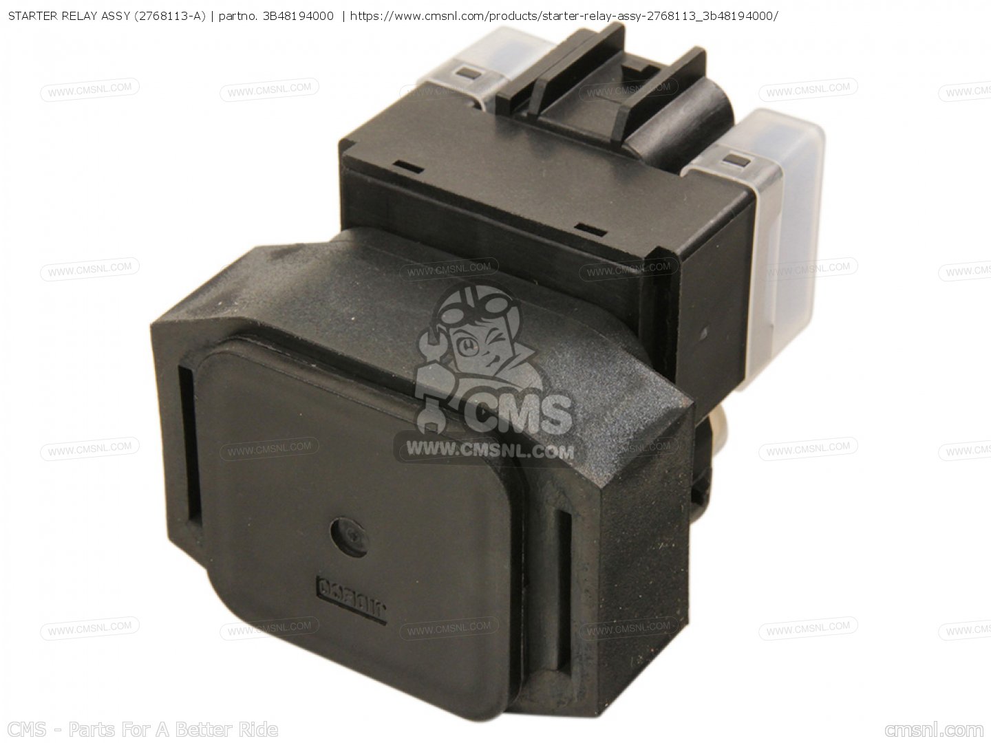 3B48194000: Starter Relay Assy (2768113-a) Yamaha - buy the 3B4 