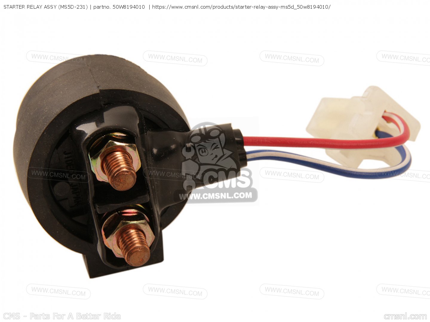 50W8194010 Starter Relay Assy (ms5d231) Yamaha buy the 50W8194010
