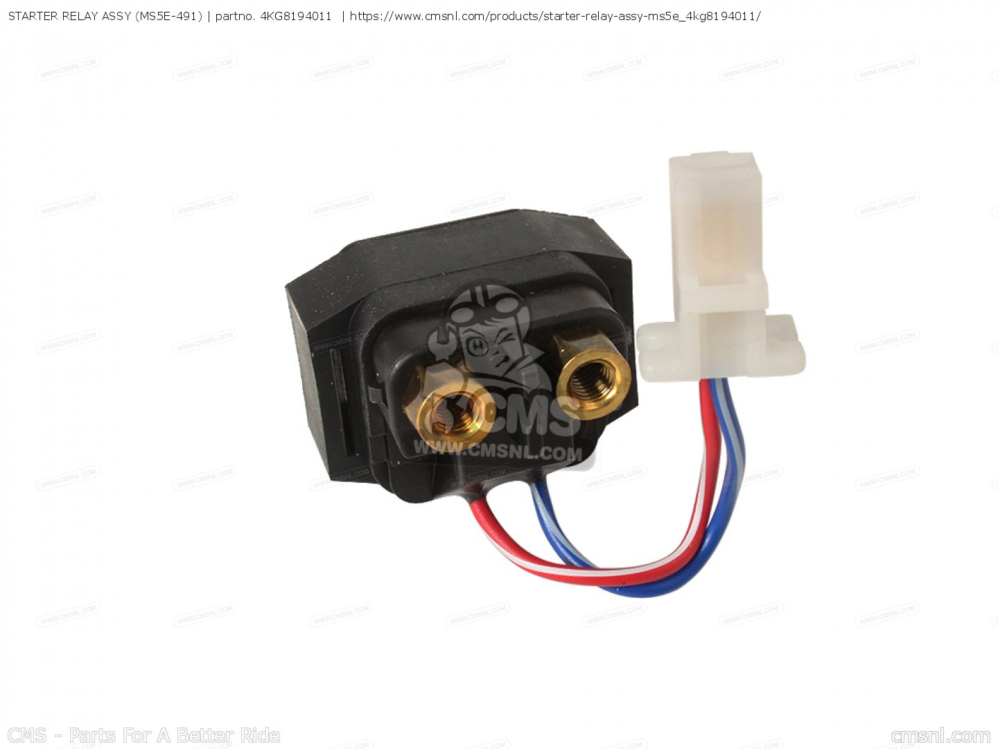 4kg8194011 Starter Relay Assy Ms5e-491 Yamaha
