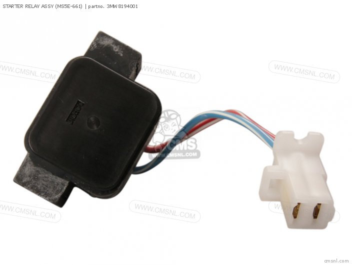 Yamaha STARTER RELAY ASSY (MS5E-661) 3MW8194001 Yamaha STARTER RELAY ASSY (MS5E-661) 3MW8194001