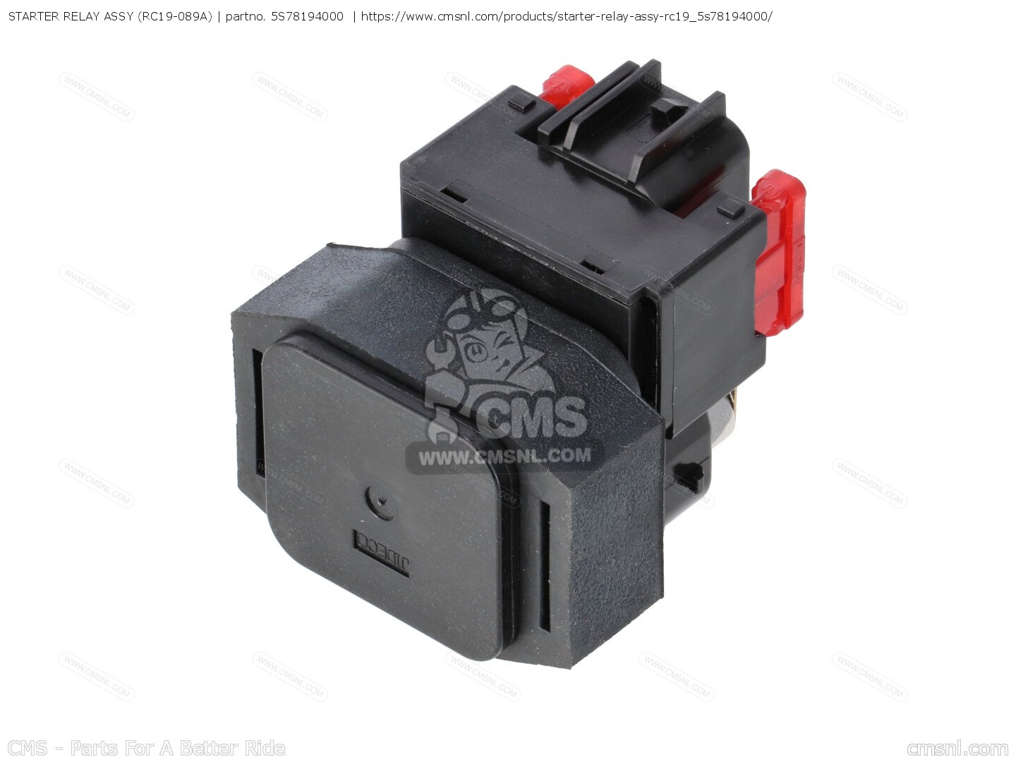 5S78194000: Starter Relay Assy (rc19-089a) Yamaha - buy the 5S7-81940 ...