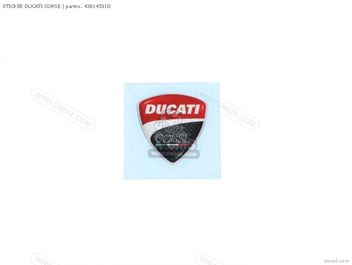 Ducati STICKER DUCATI CORSE 43814531D
