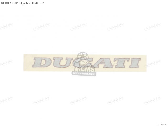 Ducati STICKER DUCATI 43510171A