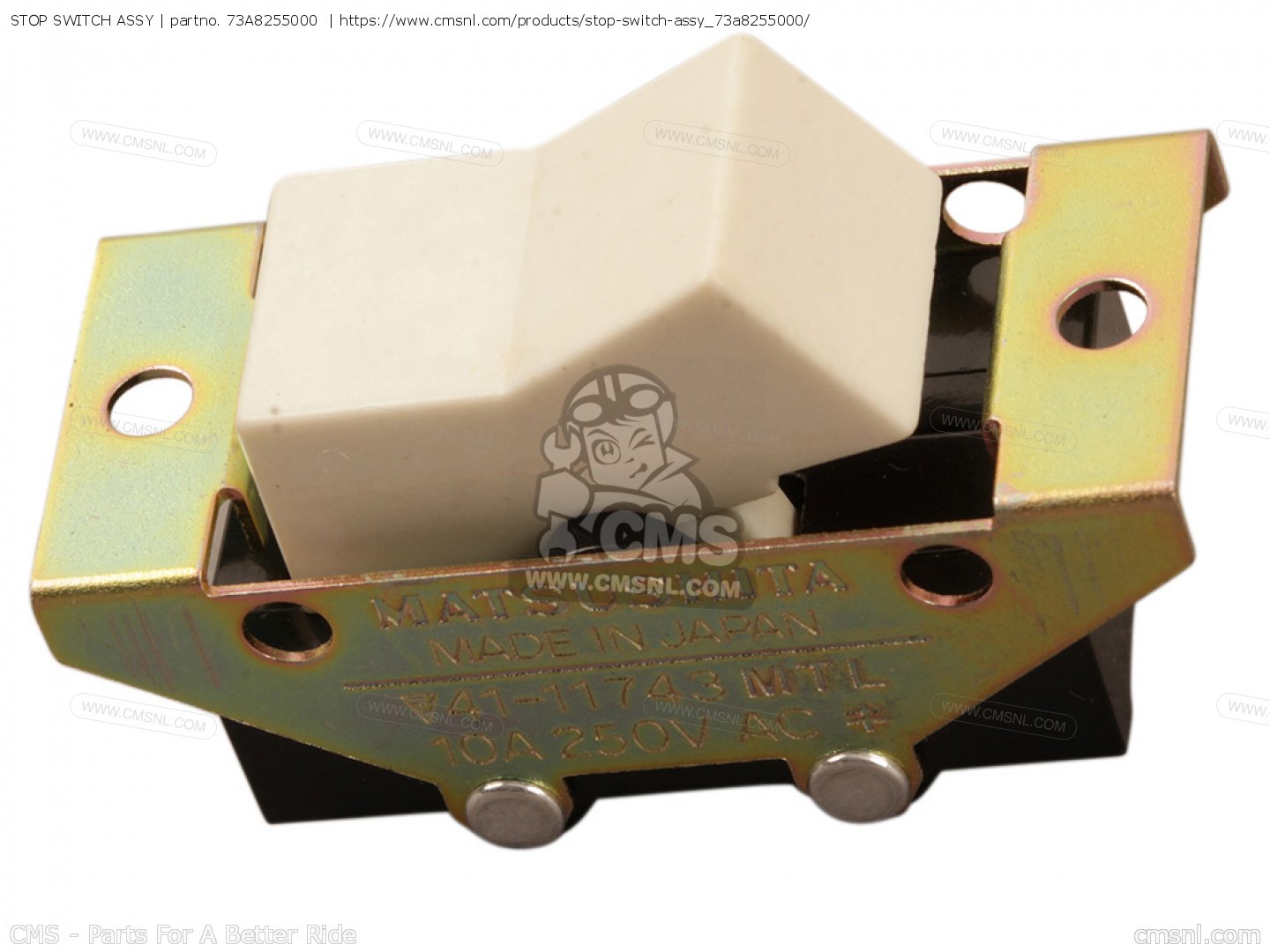 73A8255000 Stop Switch Assy Yamaha buy the 73A8255000 at CMSNL