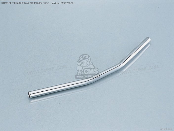 Kitaco STRAIGHT HANDLE BAR (CHROME) 50CC 6190700201