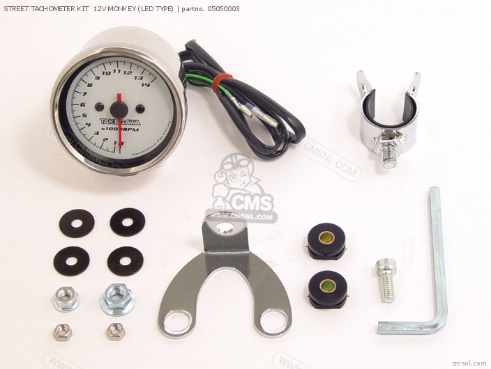 Street Tachometer Kit  12v Monkey (led Type) photo