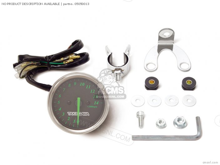 Takegawa STREET TACOMETER KIT (BLACK&GREEN/ELECTRIC) 05050013